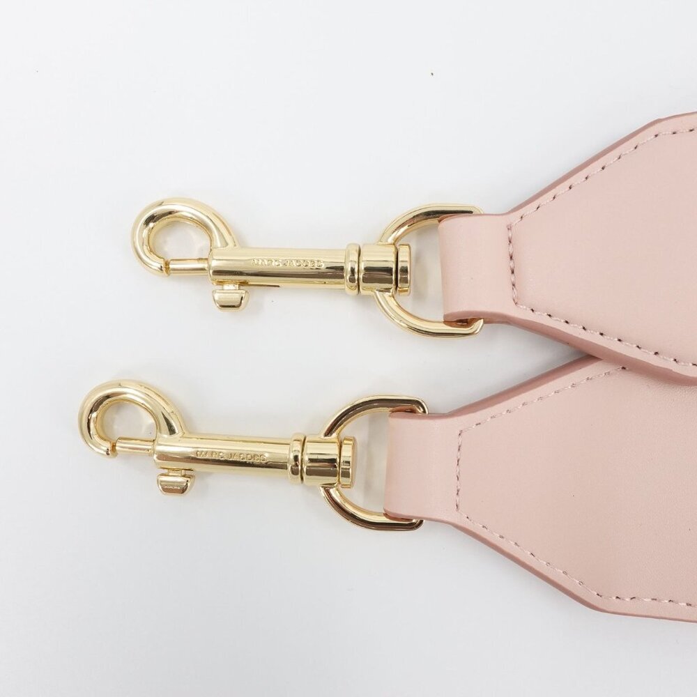 Marc Jacobs Women's The Messenger Saddle Bag Small In Leather Rose Pink OS - Picture 9 of 13